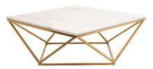 Diamond Gold Coffee Table For Hotel Rooms