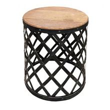 Metal Strip Side Table