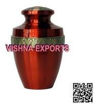 Ruby Red Brass Cremation Urn