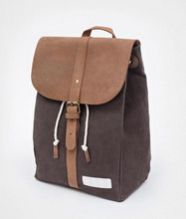 Canvas And Leather Backpack