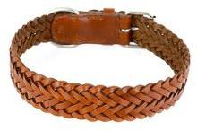 Hand braided Leather collar