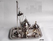 Nickel plated Brass Incense Holder