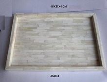 Polished Bone Rectangular Tray