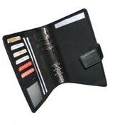 Black Leather Travel Organizer