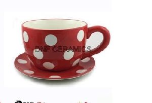 Ceramic Table Top Pot Cup Saucer