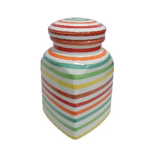 Colorful Small Storage Ceramic Jar