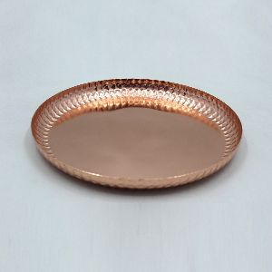 Copper Plating Iron Serving Dinner Platter