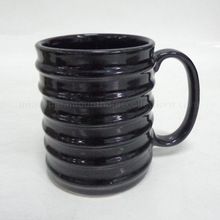 Decorative Black Ceramic Mug