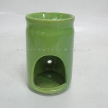 Green Coated Decorative Ceramic Oil Burner