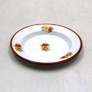 Off White Iron Decorative Serving Plates