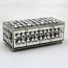Rectangular Iron Crystal Box