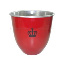 Red Aluminium Ice Bucket