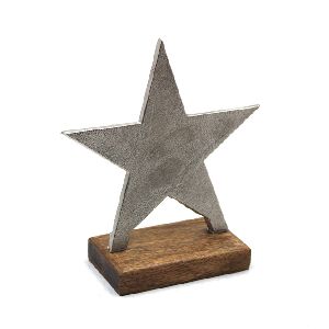 Rough Nickel Aluminium Table Decorative Star