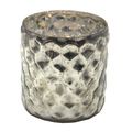 Silver Antique Glass Candle Votives