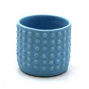Sky Blue Candle Ceramic Votive