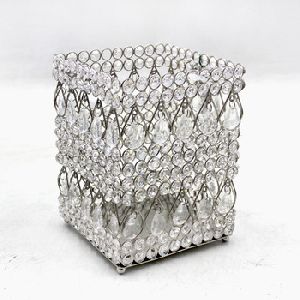 Square Crystal Decorative Votives Candle Holders