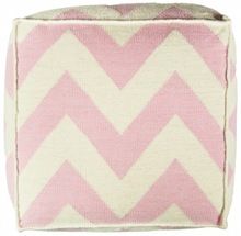 Chevron Pouf