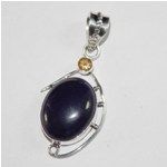 African Amethyst Gemstone 925 Silver Pendant