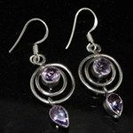 Amethyst Gemstone 925 Sterling Silver Earring