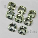 Green Amethyst Cushion Normal Cut Gemstone