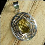 Lemon Quartz Sterling Silver Pendant Jewellery