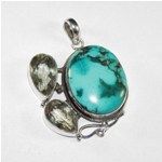 Multi Gemstone Pendant 925 Sterling Silver Jewelry