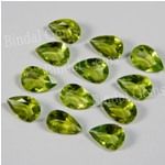 Natural Peridot Pear Normal Cut Loose Gemstone