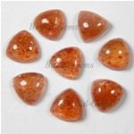 Natural Sunstone Trillion Shape Gemstone Cabochon