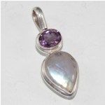 Rainbow Moonstone 925 Silver Pendant Jewellery