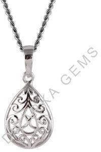 925 Sterling Silver Oval Locket Pendant