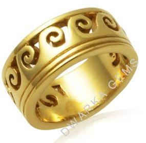 Kai Design Ring in 925 Sterling Silver Gold Plated