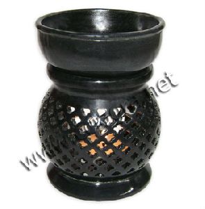 Black Soapstone Oil Warmer