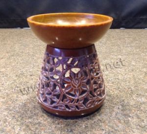 Carved Aroma Oil Candle Burner