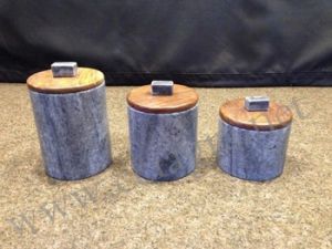 Grey Marble Boxes with Lid