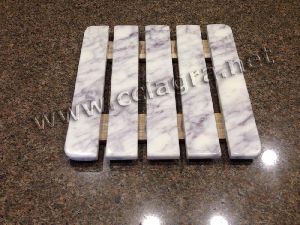 Marble Wood Trivet