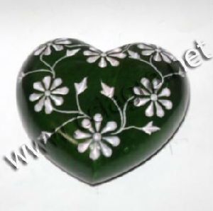 Natural Soapstone Heart shaped