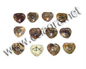 Natural Soapstone Twelve Heart