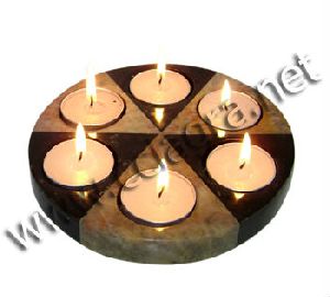 Natural Stone Candle Holder