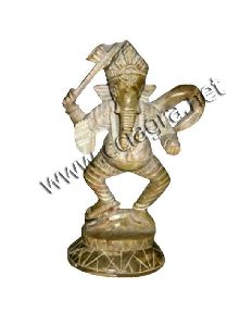 Stone Dancing Ganesha Statue