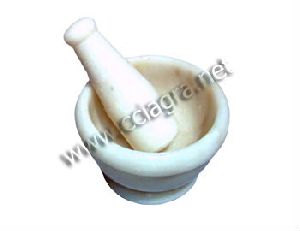 White Marble Mortar Pestle