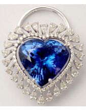 Tanzanite Heart Design Convertible Ring Pendant