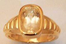 Yellow Sapphire Gold Birthstone Ring