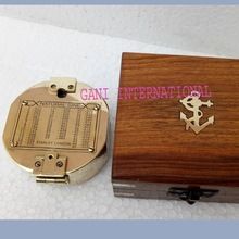Brass Brunton Level Compass With wooden Box