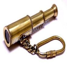 brass telescope key chain