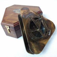 Brass Triangle sundial compass