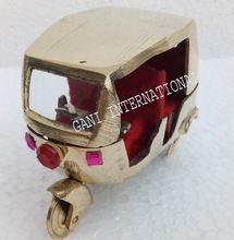 Handcrafted Brass Tuk Tuk Taxi