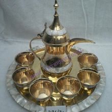 Handmade Brass Tea Set