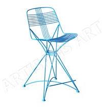 Industrial Metal Wire Bar Chair
