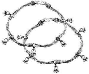 Ethnic Beauty 925 Sterling Silver Anklets