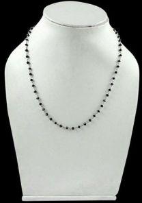 Scenic 925 Sterling Silver Black Onyx Gemstone Necklace Jewelry